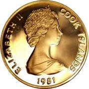 Cook Islands Cent Wedding of Prince Charles and Lady Diana 1981 FM (M) KM# 1b ELIZABETH II COOK ISLANDS 1981 coin obverse Cook Islands Cent Wedding of Prince Charles and Lady Diana 1981 FM (M) KM# 1b ELIZABETH II COOK ISLANDS 1981 coin obverse