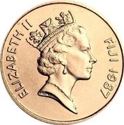 Fiji Cent Tanoa 1987 KM# 49 ELIZABETH II FIJI 1986 RDM coin obverse Fiji Cent Tanoa 1987 KM# 49 ELIZABETH II FIJI 1986 RDM coin obverse