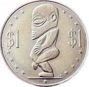 Cook Islands Dollar Elizabeth II 2nd portrait 1972 KM# 7 $1 $1 JB coin reverse Cook Islands Dollar Elizabeth II 2nd portrait 1972 KM# 7 $1 $1 JB coin reverse
