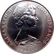 Cook Islands Dollar 16th Forum 2nd P.I.C. And Mini Games 1985 KM# 30 ELIZABETH II COOK ISLANDS 1985 coin obverse