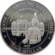 Fiji One Dollar Move to Buckingham Palace 1995 KM# 71 QUEEN ELIZABETH THE QUEEN MOTHER MOVE TO BUCKINGHAM PALACE 1937 ONE DOLLAR coin reverse Fiji One Dollar Move to Buckingham Palace 1995 KM# 71 QUEEN ELIZABETH THE QUEEN MOTHER MOVE TO BUCKINGHAM PALACE 1937 ONE DOLLAR coin reverse
