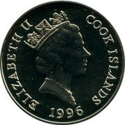 Cook Islands Dollar Eagle owl 1996 KM# 354 ELIZABETH II COOK ISLANDS 1996 coin obverse Cook Islands Dollar Eagle owl 1996 KM# 354 ELIZABETH II COOK ISLANDS 1996 coin obverse
