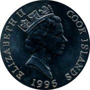 Cook Islands Dollar Sichuan takins 1996 KM# 353 ELIZABETH II COOK ISLANDS 1996 coin obverse Cook Islands Dollar Sichuan takins 1996 KM# 353 ELIZABETH II COOK ISLANDS 1996 coin obverse