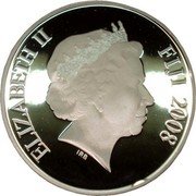 Fiji 10 Dollars History of Seafaring 2008 Proof KM# 237 ELIZABETH II FIJI 2008 coin obverse Fiji 10 Dollars History of Seafaring 2008 Proof KM# 237 ELIZABETH II FIJI 2008 coin obverse