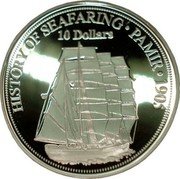 Fiji 10 Dollars History of Seafaring 2008 Proof KM# 237 HISTORY OF SEAFARING 1905 10 DOLLARS coin reverse Fiji 10 Dollars History of Seafaring 2008 Proof KM# 237 HISTORY OF SEAFARING 1905 10 DOLLARS coin reverse