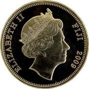 Fiji One Dollar Giraffe 2009 KM# 143a ELIZABETH II FIJI 2009 coin obverse