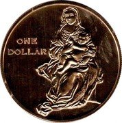 Fiji One Dollar Madonna with Child 2009 KM# 293 ONE DOLLAR coin reverse Fiji One Dollar Madonna with Child 2009 KM# 293 ONE DOLLAR coin reverse