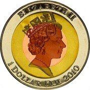 Fiji 1 Dollar FIFA World Cup. South Africa 2010 KM# 162 ELIZABETH II 1 DOLLAR FIJI 2010 coin obverse Fiji 1 Dollar FIFA World Cup. South Africa 2010 KM# 162 ELIZABETH II 1 DOLLAR FIJI 2010 coin obverse