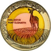 Fiji 1 Dollar FIFA World Cup. South Africa 2010 KM# 163 WM 2010 PORT ELIZABETH coin reverse Fiji 1 Dollar FIFA World Cup. South Africa 2010 KM# 163 WM 2010 PORT ELIZABETH coin reverse