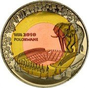 Fiji 1 Dollar FIFA World Cup. South Africa 2010 KM# 160 WM 2010 POLOKWANE coin reverse Fiji 1 Dollar FIFA World Cup. South Africa 2010 KM# 160 WM 2010 POLOKWANE coin reverse