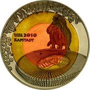 Fiji 1 Dollar FIFA World Cup. South Africa 2010 KM# 155 WM 2010 KAPSTADT coin reverse Fiji 1 Dollar FIFA World Cup. South Africa 2010 KM# 155 WM 2010 KAPSTADT coin reverse