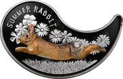 Fiji One Dollar Year of the Rabbit 2011 Proof KM# 180 SUMMER RABBIT coin reverse Fiji One Dollar Year of the Rabbit 2011 Proof KM# 180 SUMMER RABBIT coin reverse