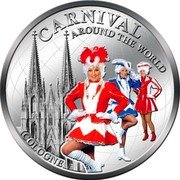 Fiji Dollar Cologne 2012 KM# 204 CARNIVAL AROUND THE WORLD COLOGNE coin reverse Fiji Dollar Cologne 2012 KM# 204 CARNIVAL AROUND THE WORLD COLOGNE coin reverse