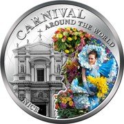 Fiji Dollar Nice 2012 KM# 202 CARNIVAL AROUND THE WORLD NICE coin reverse Fiji Dollar Nice 2012 KM# 202 CARNIVAL AROUND THE WORLD NICE coin reverse