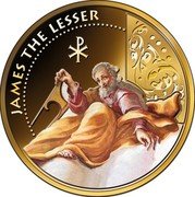 Fiji Dollar James the Lesser 2012 Prooflike KM# 398 JAMES THE LESSER coin reverse Fiji Dollar James the Lesser 2012 Prooflike KM# 398 JAMES THE LESSER coin reverse