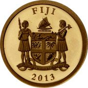 Fiji 1 Dollar H.M.S. Bounty 2013 Proof KM# 349 FIJI REREVAKA NA KALOU KA DOKA NA TUI 2013 coin obverse Fiji 1 Dollar H.M.S. Bounty 2013 Proof KM# 349 FIJI REREVAKA NA KALOU KA DOKA NA TUI 2013 coin obverse