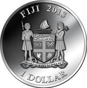 Fiji Dollar The Clown 2014 Proof KM# 517 FIJI 2013 1 DOLLAR coin obverse Fiji Dollar The Clown 2014 Proof KM# 517 FIJI 2013 1 DOLLAR coin obverse