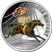 Fiji Dollar The Horsedancer 2013 Proof KM# 516 CIRCUS HISTORY coin reverse Fiji Dollar The Horsedancer 2013 Proof KM# 516 CIRCUS HISTORY coin reverse