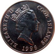 Cook Islands Dollar Western Lowland Gorilla 1996 KM# 347 ELIZABETH II COOK ISLANDS 1996 RDM coin obverse Cook Islands Dollar Western Lowland Gorilla 1996 KM# 347 ELIZABETH II COOK ISLANDS 1996 RDM coin obverse