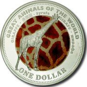 Fiji One Dollar Giraffe 2009 KM# 143 GREAT ANIMALS OF THE WORLD GIRAFFE 長頸鹿 ŻYRAFA GIRAFE ЖИРАФА ONE DOLLAR coin reverse Fiji One Dollar Giraffe 2009 KM# 143 GREAT ANIMALS OF THE WORLD GIRAFFE 長頸鹿 ŻYRAFA GIRAFE ЖИРАФА ONE DOLLAR coin reverse