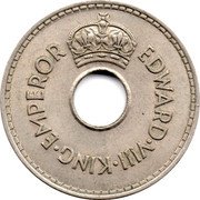 Fiji Penny Edward VIII 1936 KM# 6 EDWARD VIII KING EMPEROR coin obverse Fiji Penny Edward VIII 1936 KM# 6 EDWARD VIII KING EMPEROR coin obverse