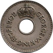 Fiji Penny George V 1936 KM# 2 GEORGE V KING EMPEROR coin obverse Fiji Penny George V 1936 KM# 2 GEORGE V KING EMPEROR coin obverse