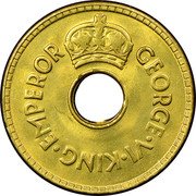 Fiji Penny George VI 1943 S KM# 7a GEORGE VI KING EMPEROR coin obverse Fiji Penny George VI 1943 S KM# 7a GEORGE VI KING EMPEROR coin obverse