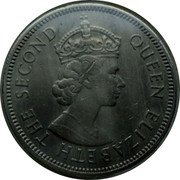 Fiji Shilling Outrigger 1965 KM# 23 QUEEN ELIZABETH THE SECOND coin obverse Fiji Shilling Outrigger 1965 KM# 23 QUEEN ELIZABETH THE SECOND coin obverse