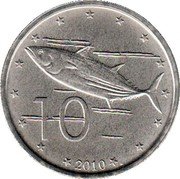 Cook Islands 10 Cents Elizabeth II 4th portrait 2010 KM# 759 10 2010 coin reverse Cook Islands 10 Cents Elizabeth II 4th portrait 2010 KM# 759 10 2010 coin reverse