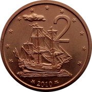 Cook Islands 2 Cents Elizabeth II 4th portrait 2010 KM# 757 2 2010 coin reverse