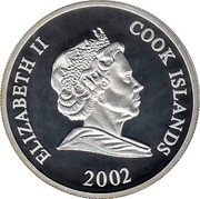 Cook Islands 2 Dollars 17th World Football Championship in South Korea & Japan 2002 KM# 468 ELIZABETH II COOK ISLANDS 2002 coin obverse Cook Islands 2 Dollars 17th World Football Championship in South Korea & Japan 2002 KM# 468 ELIZABETH II COOK ISLANDS 2002 coin obverse
