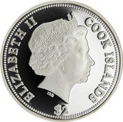 Cook Islands 2 Dollars Formosan Golden Hen 2005 Proof KM# 1619 ELIZABETH II COOK ISLANDS IRB $2 coin obverse
