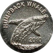 Cook Islands 2 Dollars Humpback Whale 2010 Prooflike KM# 722 HUMPBACK WHALE 2010 coin reverse Cook Islands 2 Dollars Humpback Whale 2010 Prooflike KM# 722 HUMPBACK WHALE 2010 coin reverse