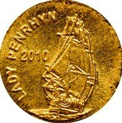 Cook Islands 2 Dollars Lady Penryhn 2010 Prooflike KM# 721 LADY PENRHYN 2010 coin reverse Cook Islands 2 Dollars Lady Penryhn 2010 Prooflike KM# 721 LADY PENRHYN 2010 coin reverse