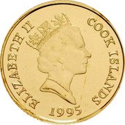 Cook Islands 20 Dollars British explorer Capitan James Cook 1995 Proof KM# 258 ELIZABETH II COOK ISLANDS RDM 1995 coin obverse Cook Islands 20 Dollars British explorer Capitan James Cook 1995 Proof KM# 258 ELIZABETH II COOK ISLANDS RDM 1995 coin obverse