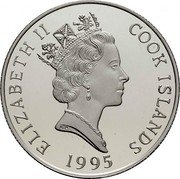Cook Islands 200 Dollars XXVI Summer Olympic Games. Wrestling 1995 Proof KM# 251 ELIZABETH II COOK ISLANDS RDM 1995 coin obverse Cook Islands 200 Dollars XXVI Summer Olympic Games. Wrestling 1995 Proof KM# 251 ELIZABETH II COOK ISLANDS RDM 1995 coin obverse