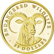 Cook Islands 25 Dollars Elizabeth II Longhorn 1990 Proof KM# 84 ENDANGERED WILDLIFE 25 DOLLARS coin reverse Cook Islands 25 Dollars Elizabeth II Longhorn 1990 Proof KM# 84 ENDANGERED WILDLIFE 25 DOLLARS coin reverse