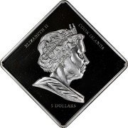 Cook Islands 5 Dollars 500th Anniversary of the Pontifical Swiss Guard 2006 Proof KM# 566 ELIZABETH II COOK ISLANDS 5 DOLLARS coin obverse Cook Islands 5 Dollars 500th Anniversary of the Pontifical Swiss Guard 2006 Proof KM# 566 ELIZABETH II COOK ISLANDS 5 DOLLARS coin obverse