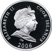 Cook Islands 10 Dollars Elizabeth II Statue of Liberty 2006 Proof KM# 570 ELIZABETH II COOK ISLANDS IRB 2006 coin obverse Cook Islands 10 Dollars Elizabeth II Statue of Liberty 2006 Proof KM# 570 ELIZABETH II COOK ISLANDS IRB 2006 coin obverse