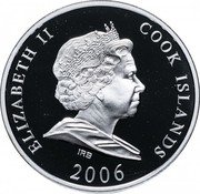 Cook Islands 10 Dollars Elizabeth II Neuschwanstein Castle 2006 Proof KM# 571 ELIZABETH II COOK ISLANDS IRB 2006 coin obverse Cook Islands 10 Dollars Elizabeth II Neuschwanstein Castle 2006 Proof KM# 571 ELIZABETH II COOK ISLANDS IRB 2006 coin obverse