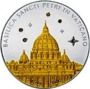 Cook Islands 5 Dollars St. Peters Basilica 2006 Proof KM# 565 BASILICA SANCTI PETRI IN VATICANO 1506 - 2006 coin reverse Cook Islands 5 Dollars St. Peters Basilica 2006 Proof KM# 565 BASILICA SANCTI PETRI IN VATICANO 1506 - 2006 coin reverse
