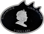 Cook Islands 5 Dollars Sydney World Youth Day 2008 Proof KM# 603 ELIZABETH II COOK ISLANDS 5 DOLLARS coin obverse Cook Islands 5 Dollars Sydney World Youth Day 2008 Proof KM# 603 ELIZABETH II COOK ISLANDS 5 DOLLARS coin obverse