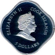 Cook Islands 5 Dollars 30th Anniversary Election of John Paul II 2008 Proof KM# 594 ELIZABETH II COOK ISLANDS 5 DOLLARS coin obverse Cook Islands 5 Dollars 30th Anniversary Election of John Paul II 2008 Proof KM# 594 ELIZABETH II COOK ISLANDS 5 DOLLARS coin obverse