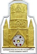 Cook Islands 5 Dollars Papal Visit to Valencia 2006 Proof KM# 569 BENEDICTUS PP. XVI IN VALENTIAM ANNO DOMINI MMVI coin reverse Cook Islands 5 Dollars Papal Visit to Valencia 2006 Proof KM# 569 BENEDICTUS PP. XVI IN VALENTIAM ANNO DOMINI MMVI coin reverse
