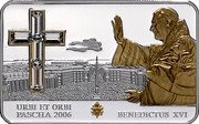 Cook Islands 5 Dollars Urbi et Orbi Message 2006 Proof KM# 568 URBI ET ORBI PASCHA 2006 BENEDICTUS XVI coin reverse Cook Islands 5 Dollars Urbi et Orbi Message 2006 Proof KM# 568 URBI ET ORBI PASCHA 2006 BENEDICTUS XVI coin reverse