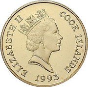 Cook Islands 50 Dollars American Founding Father Thomas Jefferson 1993 Proof KM# 175 ELIZABETH II COOK ISLANDS 1993 RDM coin obverse Cook Islands 50 Dollars American Founding Father Thomas Jefferson 1993 Proof KM# 175 ELIZABETH II COOK ISLANDS 1993 RDM coin obverse