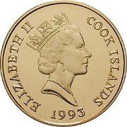 Cook Islands 50 Dollars Spanish Conquistador Alonso de Hojeda 1993 Proof KM# 174 ELIZABETH II COOK ISLANDS 1993 RDM coin obverse Cook Islands 50 Dollars Spanish Conquistador Alonso de Hojeda 1993 Proof KM# 174 ELIZABETH II COOK ISLANDS 1993 RDM coin obverse