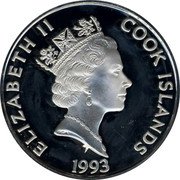 Cook Islands 50 Dollars English slave trader John Hawkins 1993 Proof KM# 171 ELIZABETH II COOK ISLANDS 1993 RDM coin obverse Cook Islands 50 Dollars English slave trader John Hawkins 1993 Proof KM# 171 ELIZABETH II COOK ISLANDS 1993 RDM coin obverse