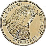 Cook Islands 50 Dollars Elizabeth II Kakapo 1993 Proof KM# 472 ENDANGERED WILDLIFE 50 DOLLARS coin reverse Cook Islands 50 Dollars Elizabeth II Kakapo 1993 Proof KM# 472 ENDANGERED WILDLIFE 50 DOLLARS coin reverse