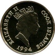 Cook Islands 50 Dollars Przewalski's Horse 1994 Proof KM# 247 ELIZABETH II COOK ISLANDS 1994 RDM coin obverse Cook Islands 50 Dollars Przewalski's Horse 1994 Proof KM# 247 ELIZABETH II COOK ISLANDS 1994 RDM coin obverse